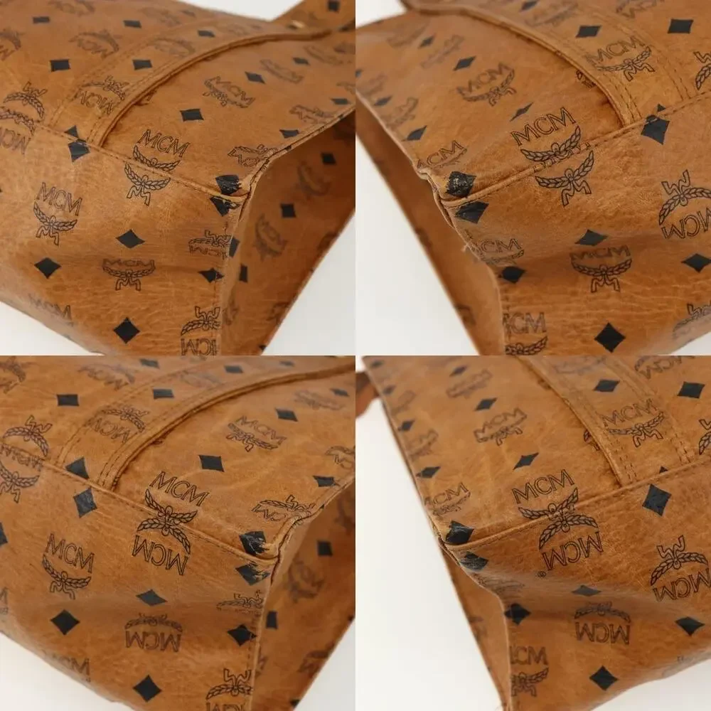 MCM Logogram Visetos Tote Bag Brown